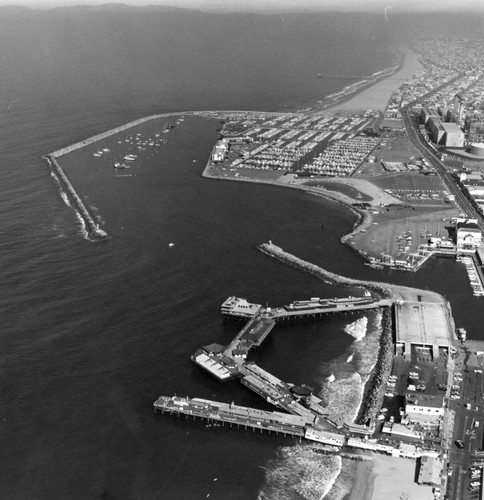 Redondo Harbor aerial view