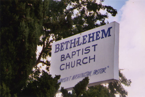 Bethlehem Baptist Church, marquee