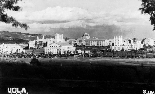 U.C.L.A.'s campus buildings, a postcard view