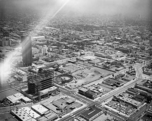 Pacific Cinerama Theatre, Hollywood, looking southeast