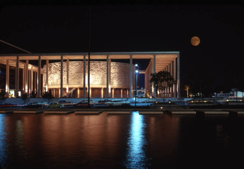 Mark Taper Forum at night