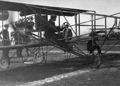 Glenn Curtiss at take-off