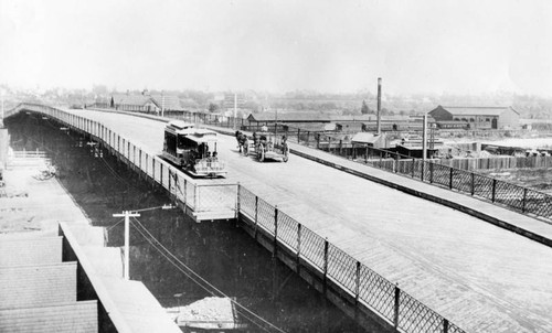 View over the 1st Street viaduct