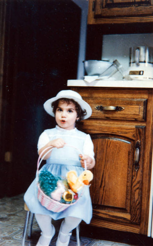 Girl with Easter basket