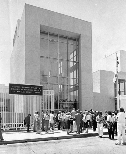 Hollywood Branch Library dedication