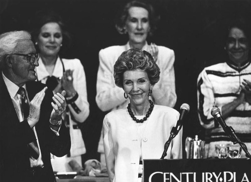 Nancy Reagan delivers anti-drug speech