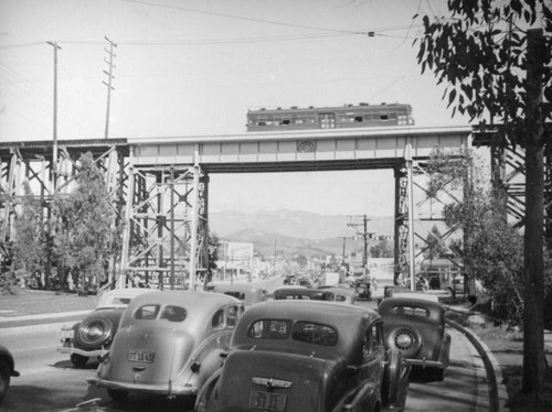 Pacific Electric tracks over Fletcher