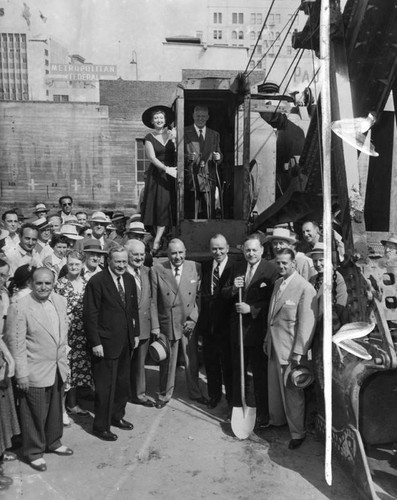 Statler Hotel groundbreaking