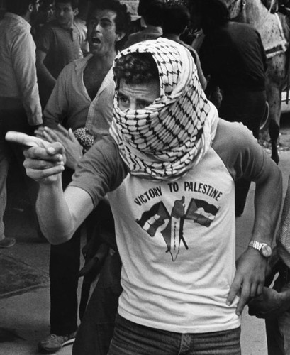 Jewish Defense League and Palestinian Liberation Organization demonstration