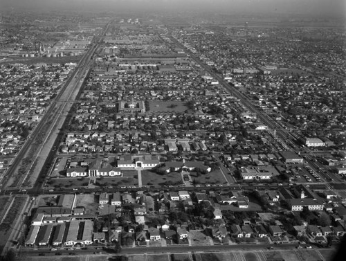 Ardmore Avenue and Firestone Boulevard, looking east