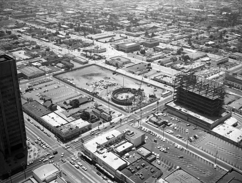 Pacific Cinerama Theatre, Hollywood, looking southwest