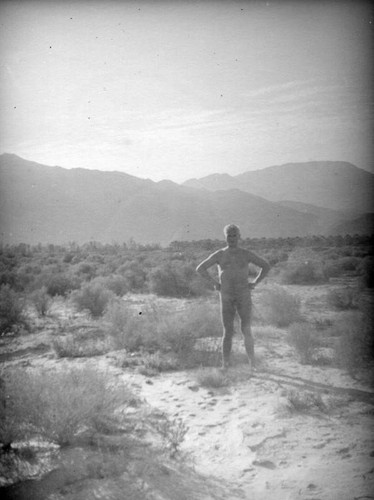 Herman Schultheis in the desert