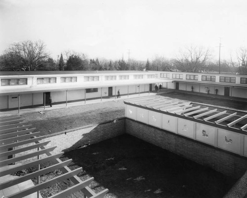 Baker School, view of school grounds