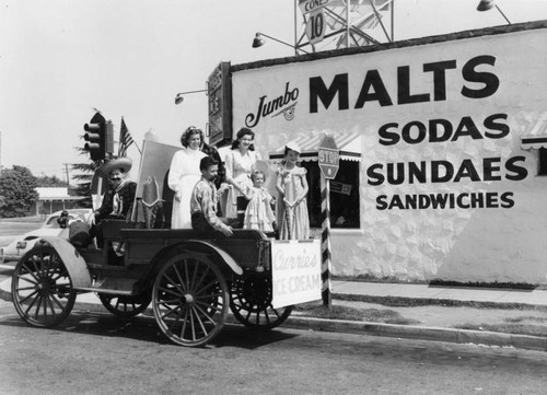 Currie's Ice Cream participates in "Frontier Days" parade