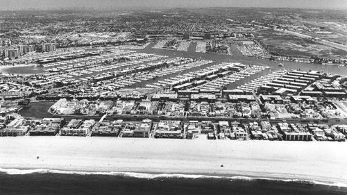 Aerial view of Marina del Rey