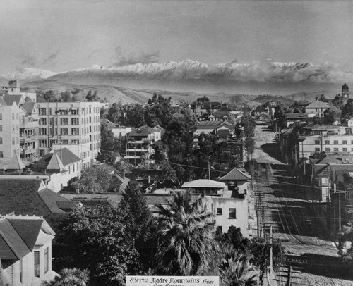 Sierra Madre Mountains from Los Angeles