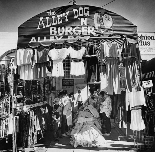 Bargain spot outside of "Alley Dog n' Burger"