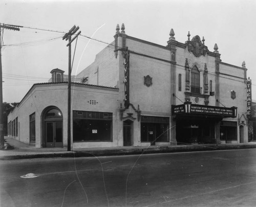 Lyric Theatre facade and marquee