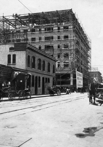 Alexandria Hotel under construction