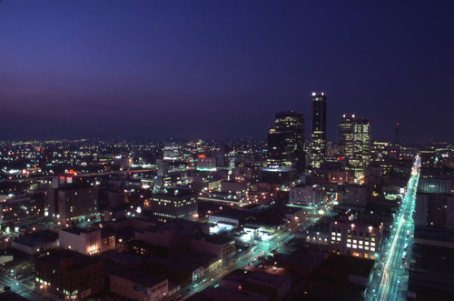 Downtown Los Angeles at night