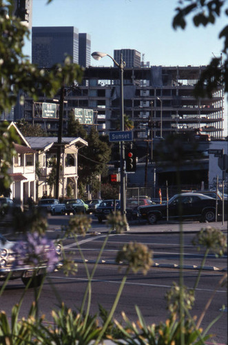 Intersection of Sunset Blvd. and Beaudry Avenue