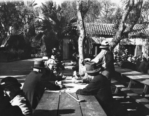 Bixby Park, card players