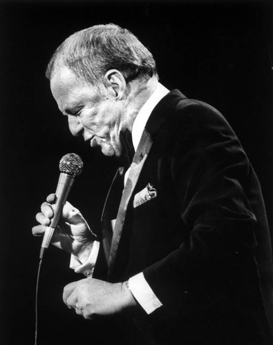 Frank Sinatra, a side profile