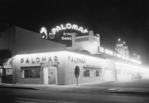 Night exterior of the Palomar