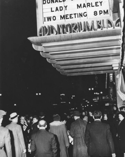 Entrance of Philharmonic Auditorium