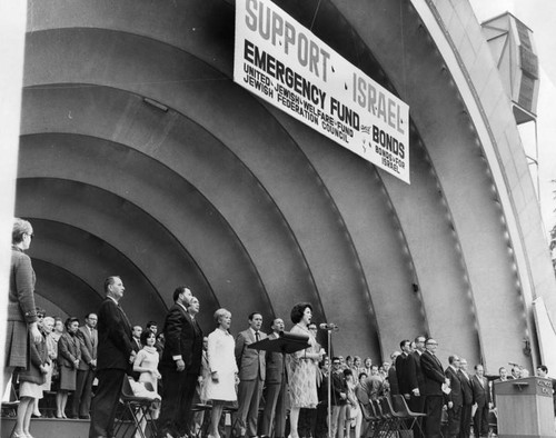 Israel Rally at the Hollywood Bowl