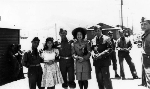 Group at military camp