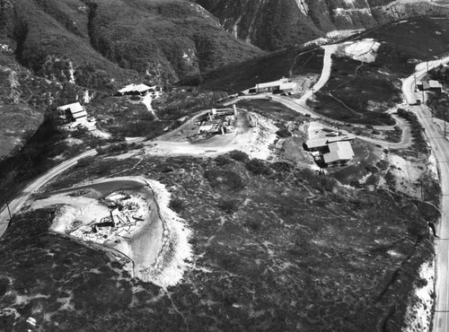 Malibu fire remnants, looking northeast