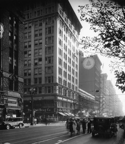 Looking south from Sixth Street