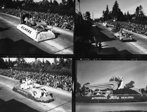 1935 Tournament of Roses Parade float, views 4-7