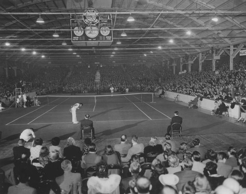 Tennis event at Pan-Pacific Auditorium