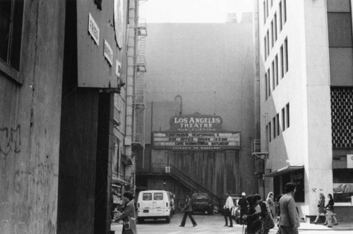 Rear entrance, Los Angeles Theatre