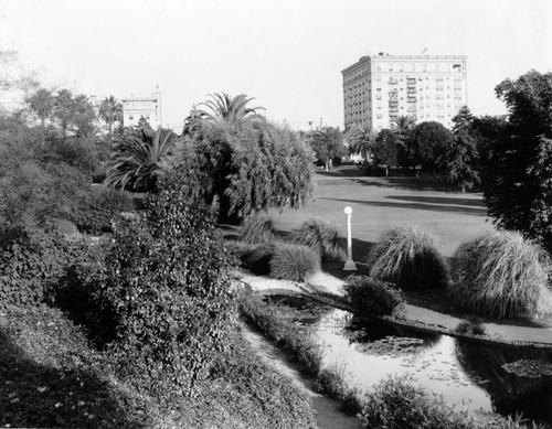 View of Lafayette Park and apts