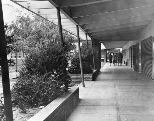 Classroom walkway, Compton College