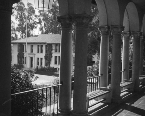 Swan Hall from the Robert Freeman Memorial Union, Occidental College