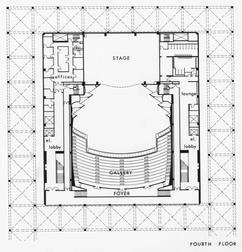 Ahmanson Theatre 4th floor plan