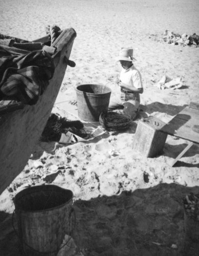 Fishing gear at Newport Beach