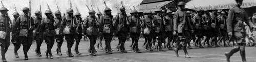 Troops on parade