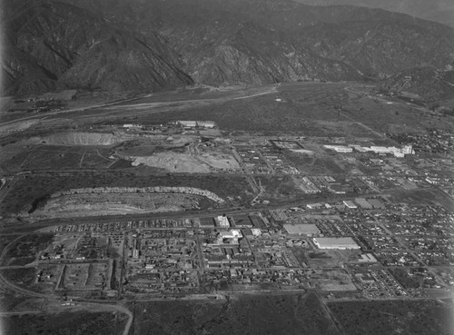 Foothill Boulevard and Hollyvale Street, Azuza, looking northeast