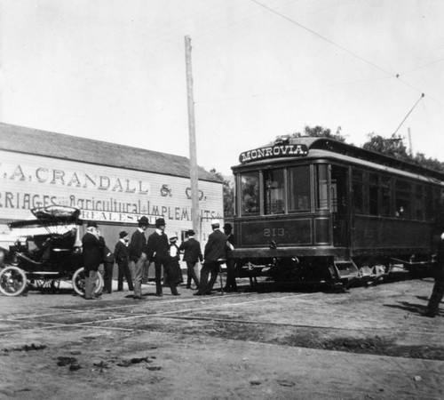 First Pacific Electric car in Monrovia