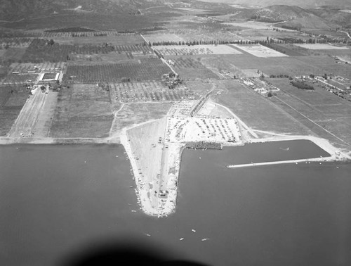 Lake Elsinore, Riverside County, looking northwest