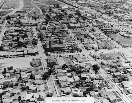 City of Compton, aerial view