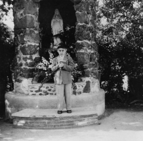 Boy at shrine