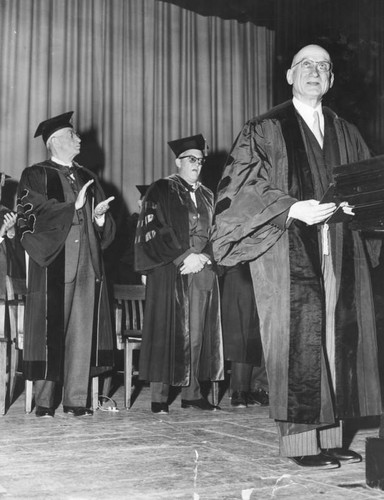 France's Robert Schuman addresses UCLA Charter Day crowd