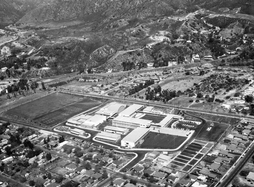 Mt. Gleason Junior High, Mt. Gleason Avenue, view is looking northeast