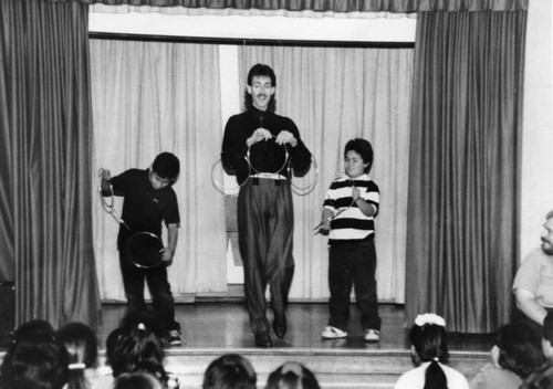 Magic show at Vernon Elementary School